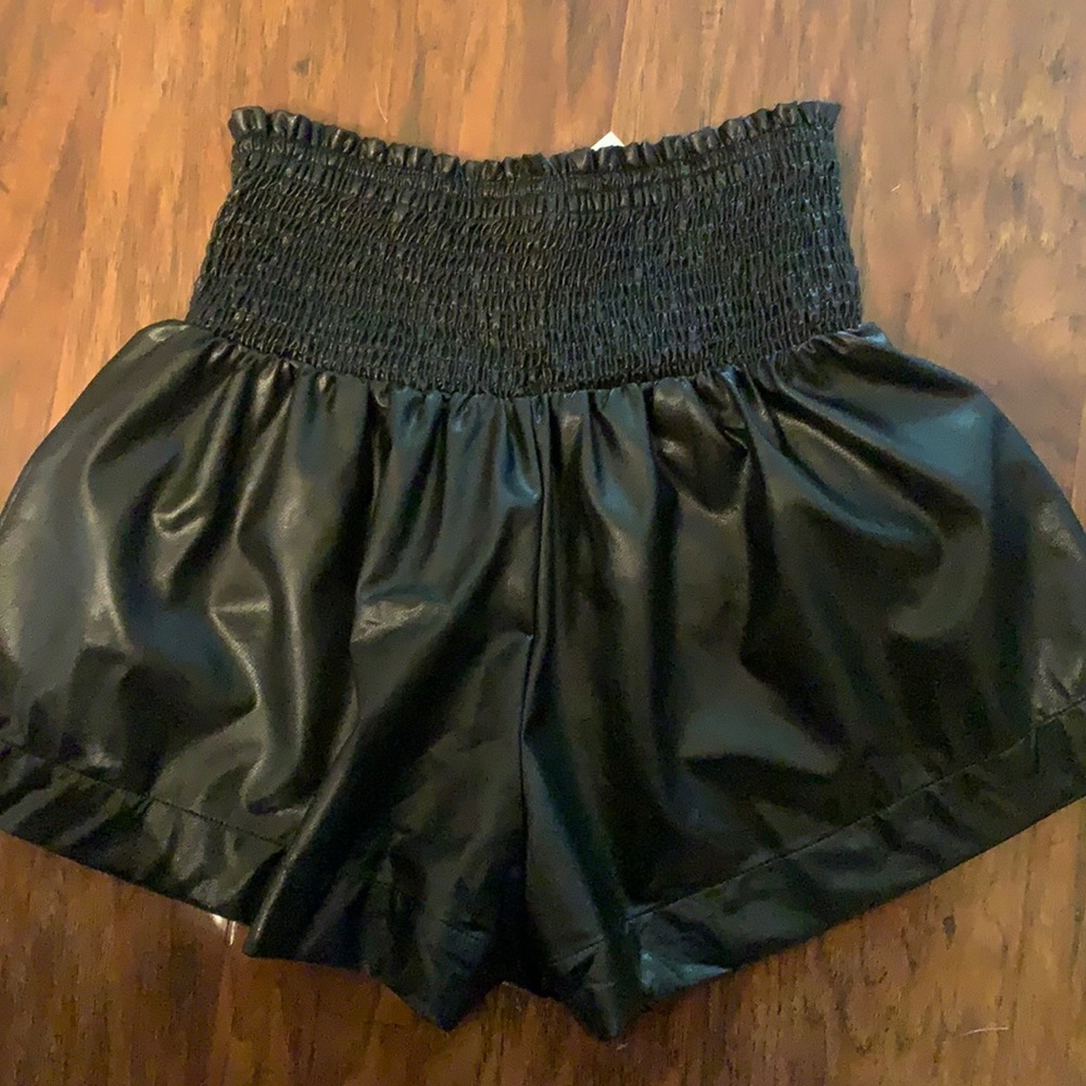 TCEC Leather Smock Shorts